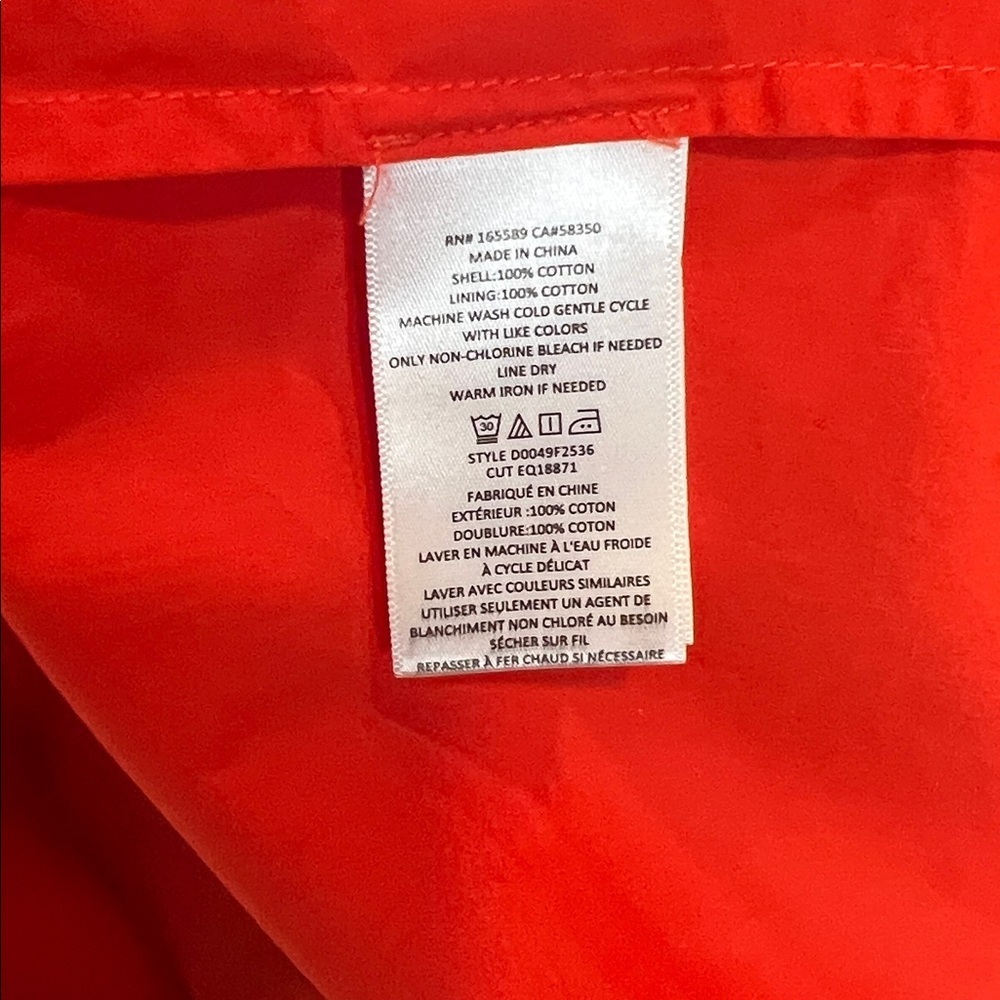 Equipment Doriane Shirtdress in Orange Size S - Picture 9 of 9